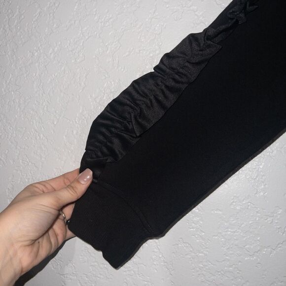 Jason Wu Black Ruffle‎ Sleeve Sweater Size Small - Picture 4 of 7